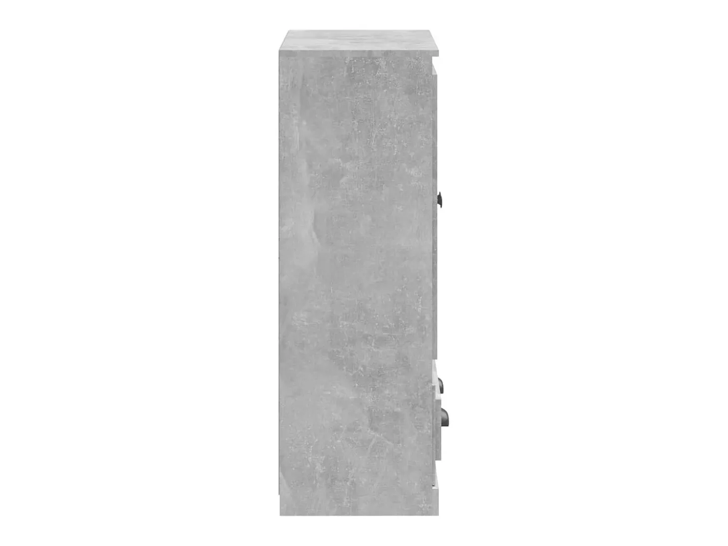 Aparador alto gris hormigón 60x35,5x103,5 cm madera de ingeniería