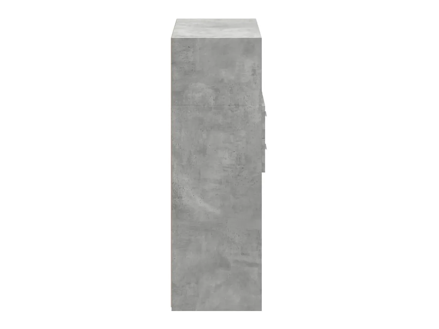 Aparador alto gris hormigón 80x42,5x124 cm madera de ingeniería