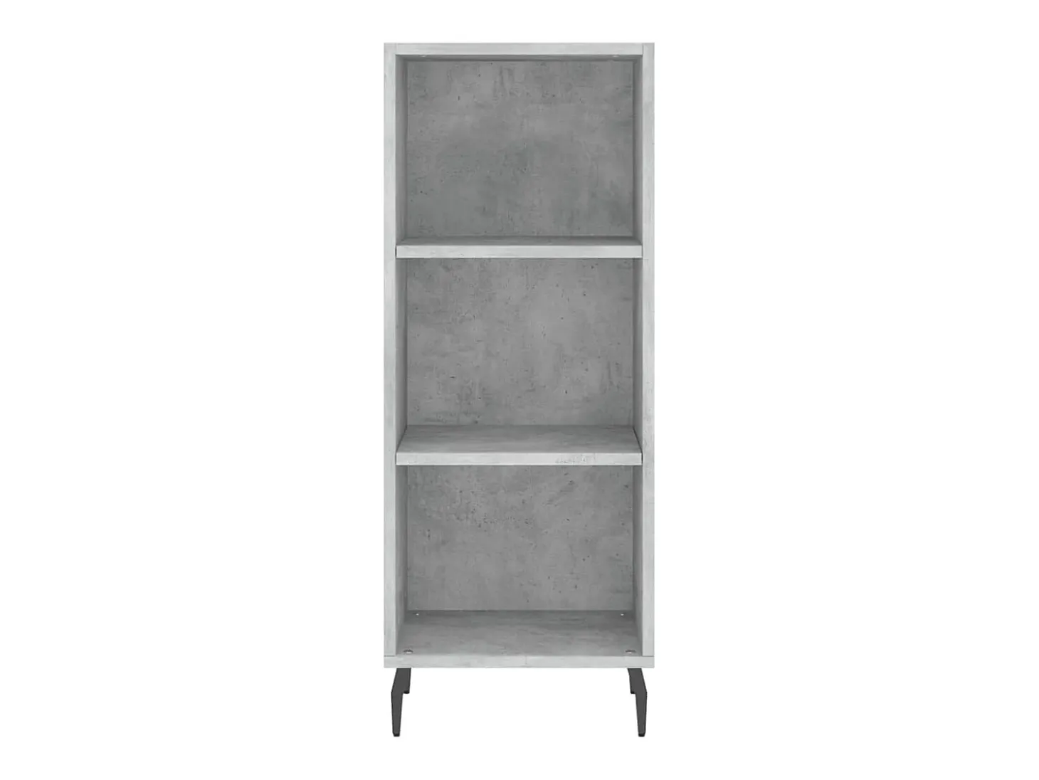 Aparador alto Gris hormigón 34,5x34x180 cm Madera de ingeniería