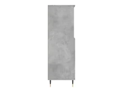 Aparador alto Gris hormigón 60x36x110 cm Madera de ingeniería