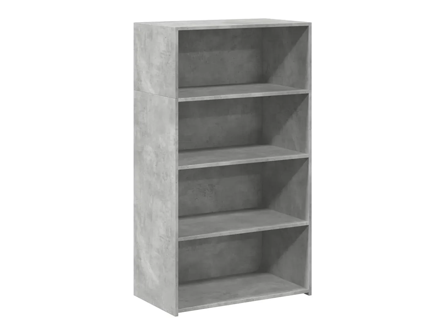 Aparador alto gris hormigón 70x41x124 cm madera de ingeniería