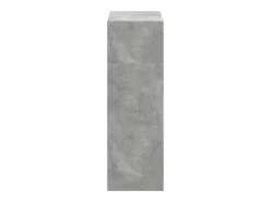 Aparador alto gris hormigón 70x41x124 cm madera de ingeniería