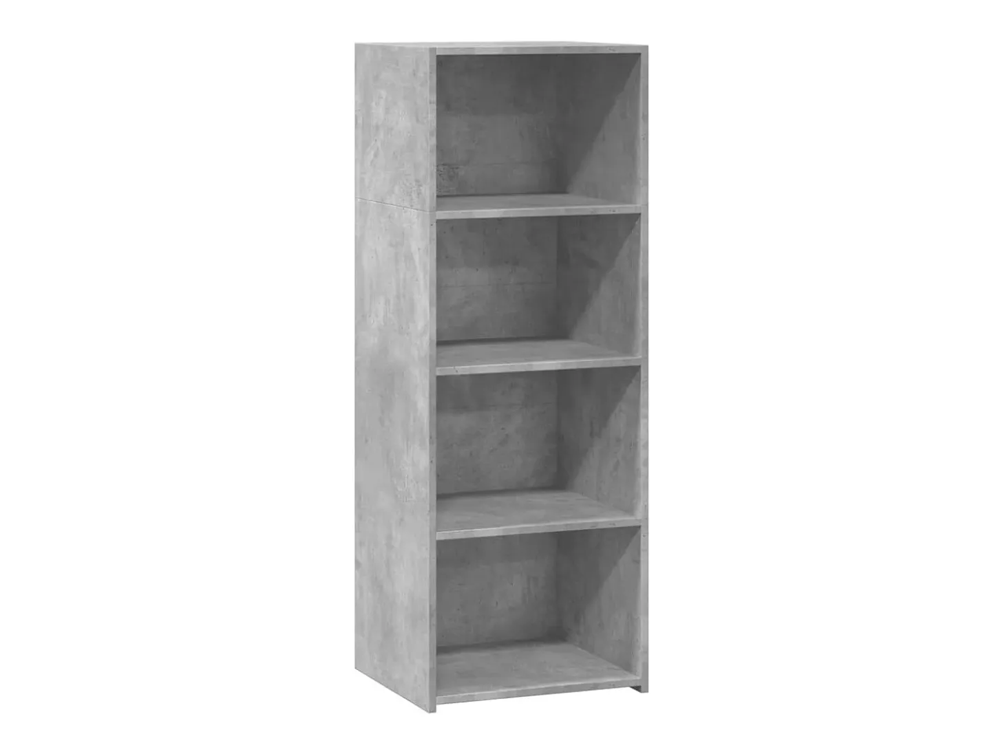 Aparador alto gris hormigón 45x41x124 cm madera de ingeniería