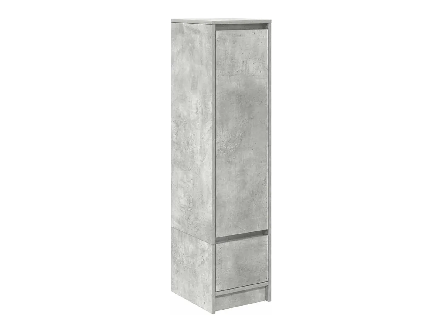 Aparador alto gris hormigón 29,5x34x119,5 cm madera ingeniería