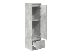 Aparador alto gris hormigón 29,5x34x119,5 cm madera ingeniería