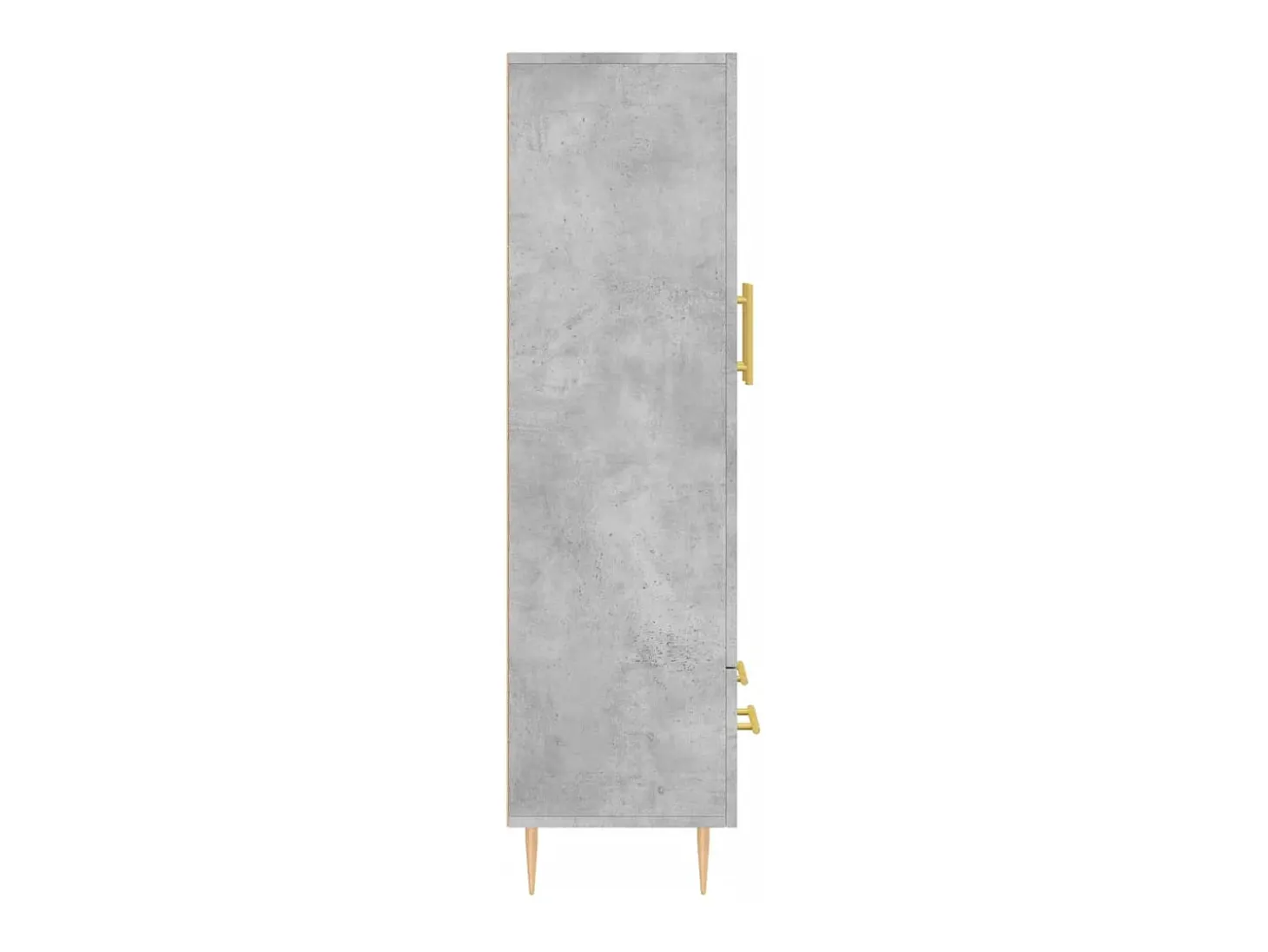 Aparador alto gris hormigón 69,5x31x115 cm madera de ingeniería
