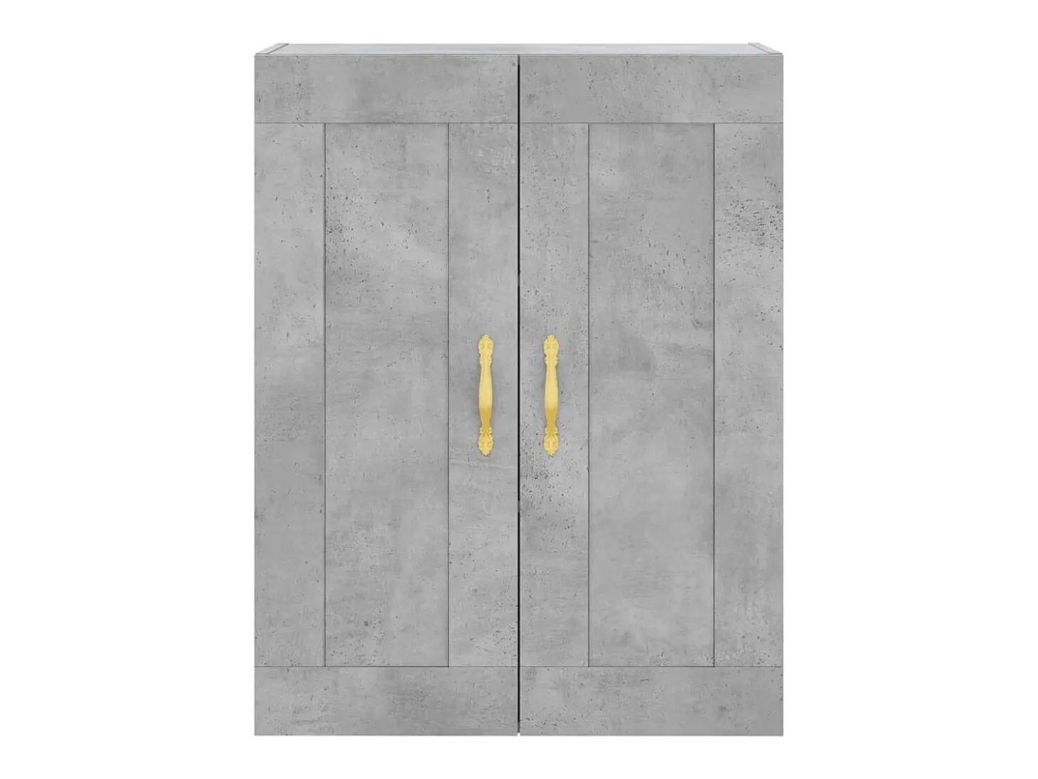 Aparador alto Gris hormigón 69,5x34x180 cm Madera de ingeniería
