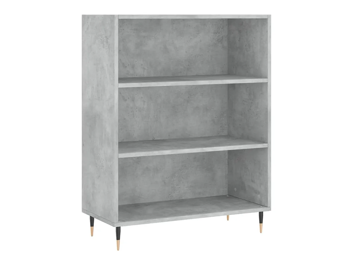 Aparador alto Gris hormigón 69,5x34x180 cm Madera de ingeniería