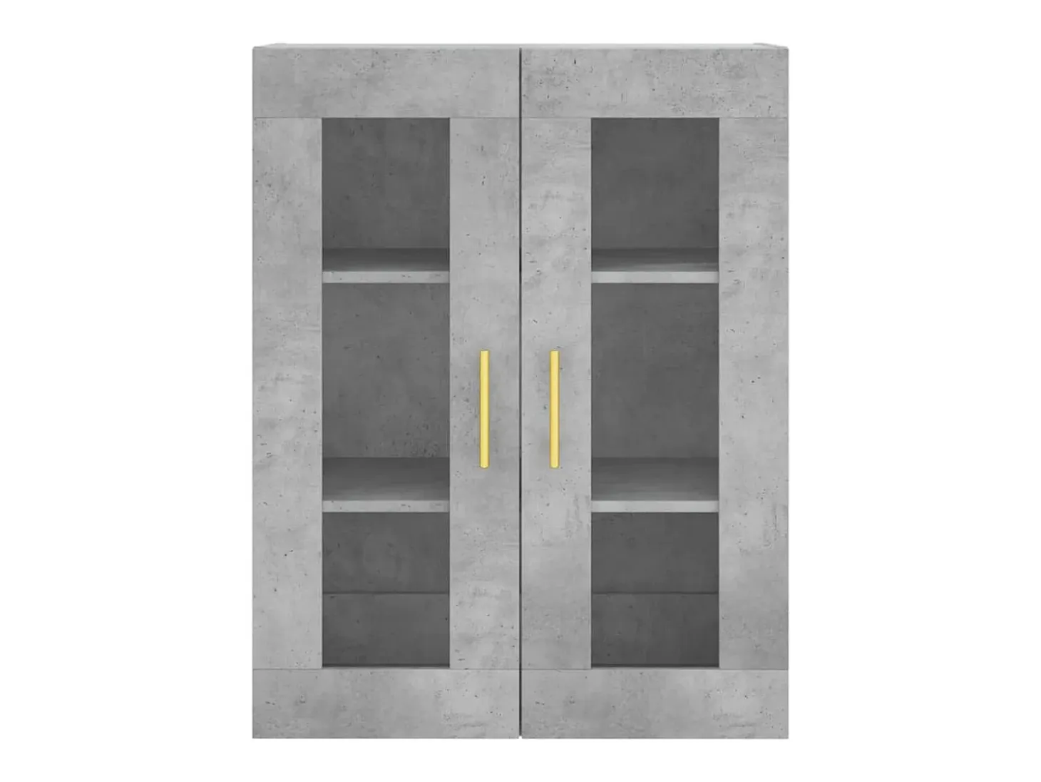 Aparador alto Gris hormigón 69,5x34x180 cm Madera de ingeniería