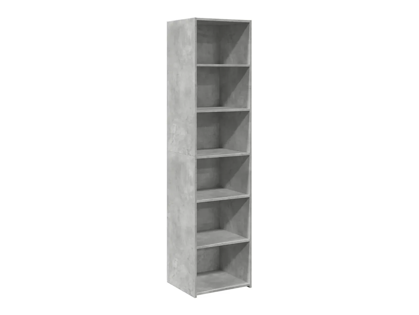Aparador alto gris hormigón 45x41x185 cm madera de ingeniería