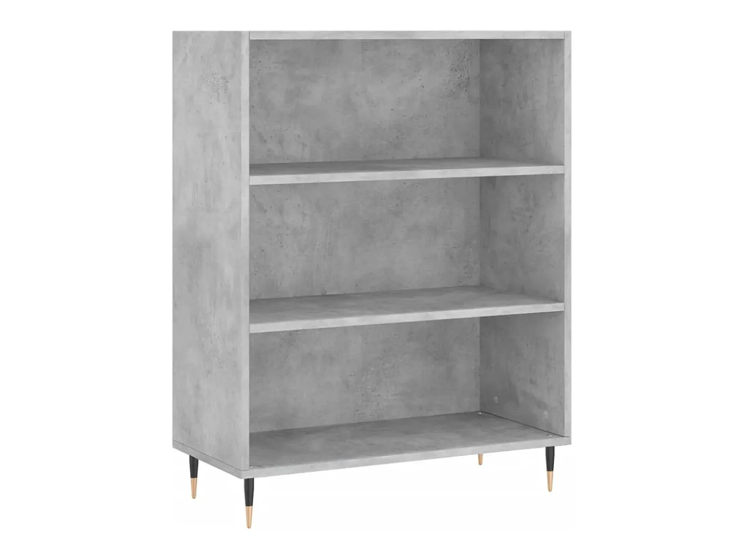 Aparador alto Gris hormigón 69,5x34x180 cm Madera de ingeniería