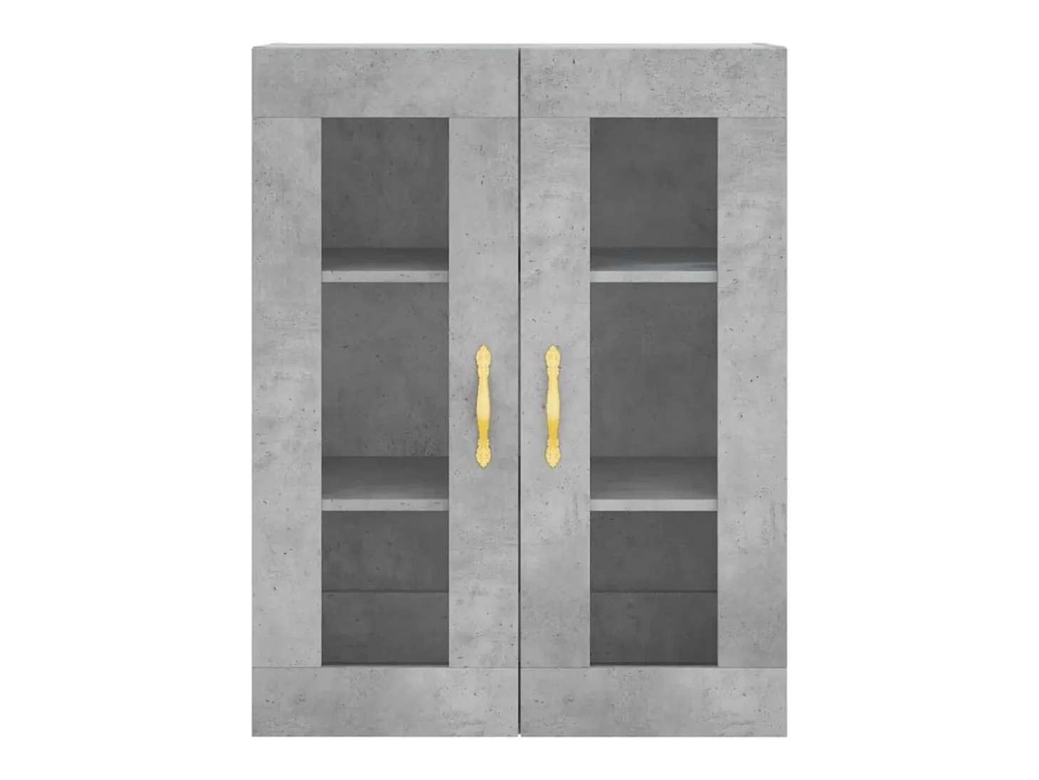 Aparador alto Gris hormigón 69,5x34x180 cm Madera de ingeniería