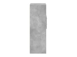 Aparador alto gris hormigón 40x42,5x124 cm madera de ingeniería