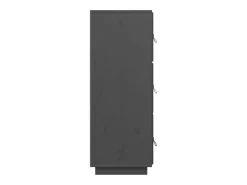 Aparador alto Gris 34x40x108,5 cm Madera maciza de pino
