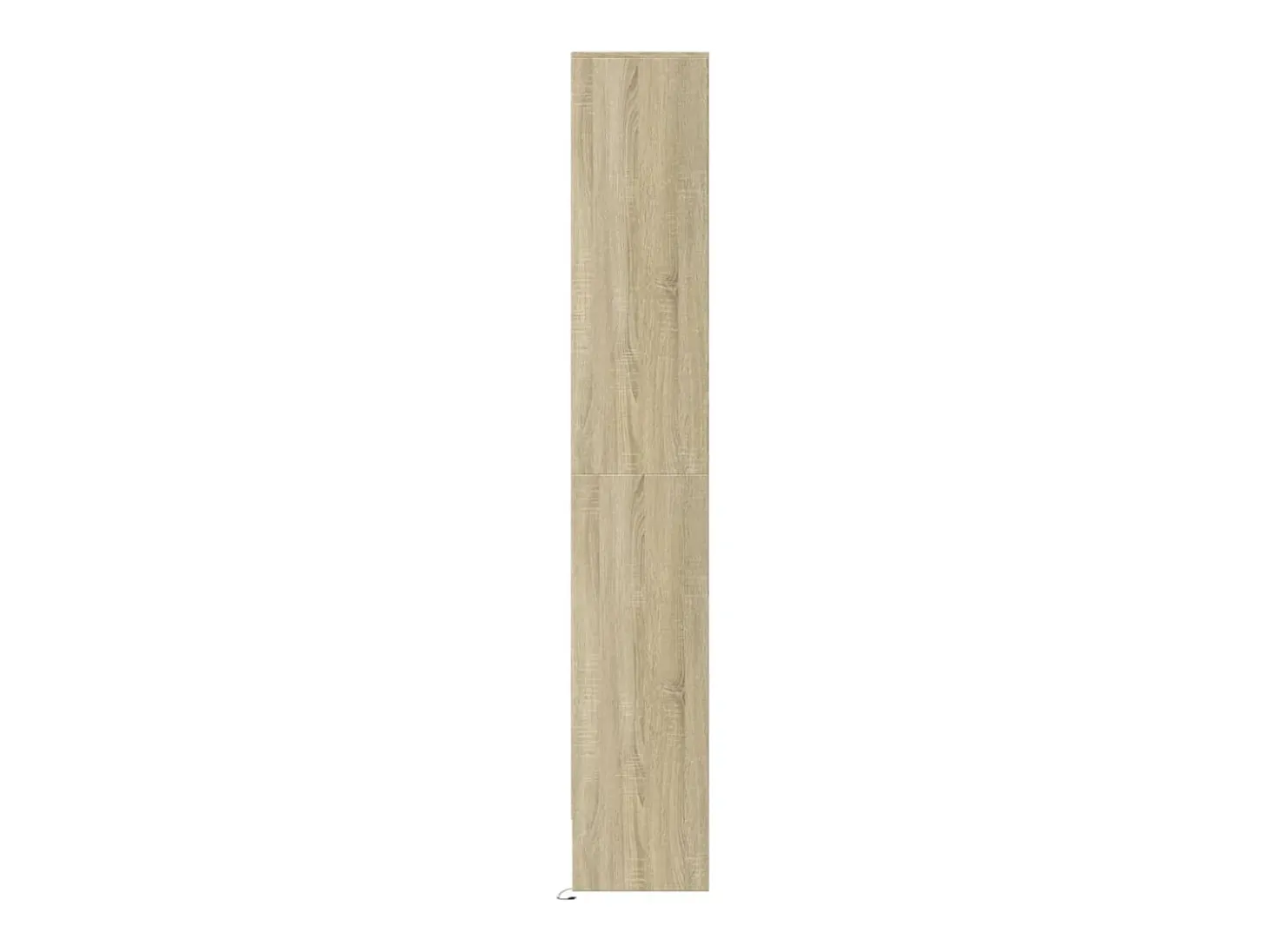 Aparador alto LED roble Sonoma 69x32,5x200 cm madera de ingeniería