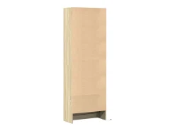 Aparador alto LED roble Sonoma 69x32,5x200 cm madera de ingeniería