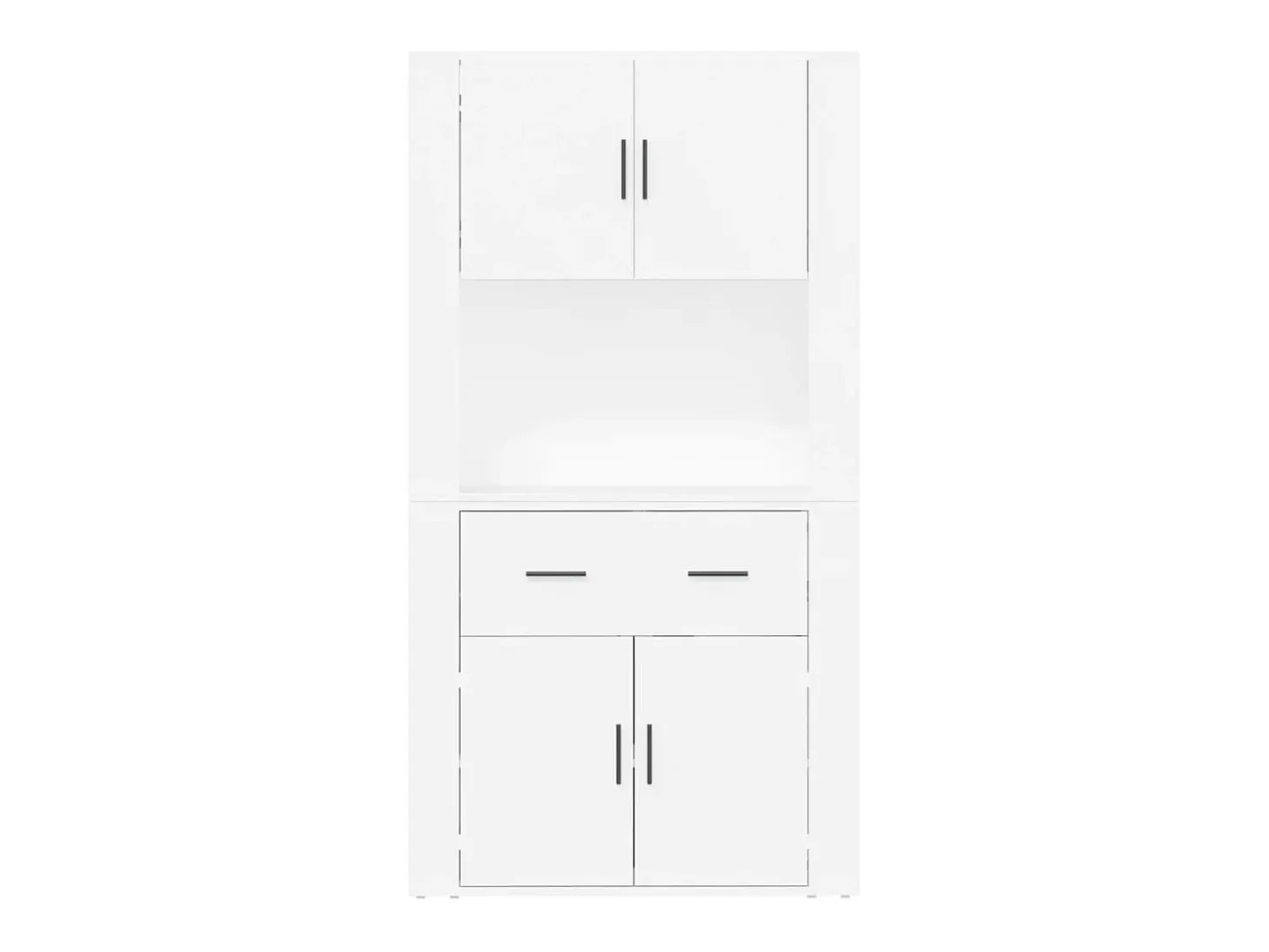 Aparador alto madera contrachapada blanco