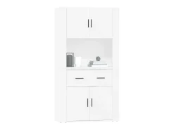 Aparador alto madera contrachapada blanco