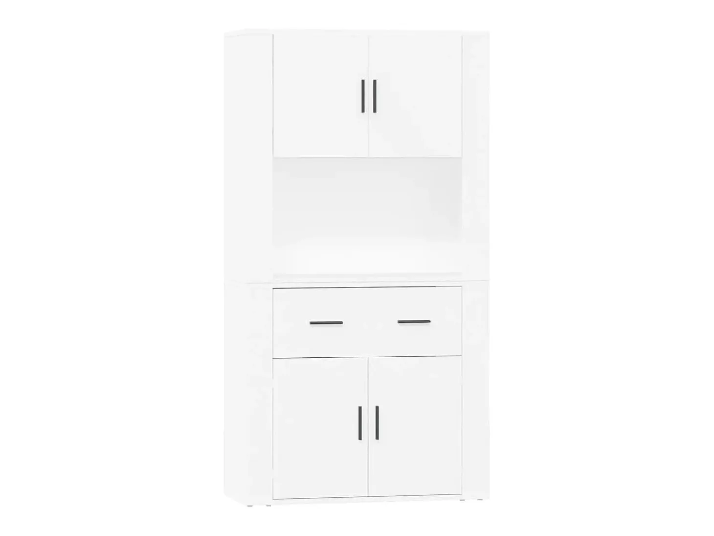 Aparador alto madera contrachapada blanco