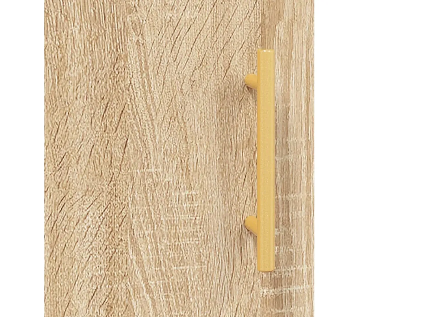 Aparador alto madera contrachapada color roble 69,5x34x180 cm