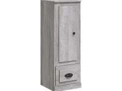 Aparador alto madera contrachapada gris Sonoma 36x35,5x103,5 cm ES11301