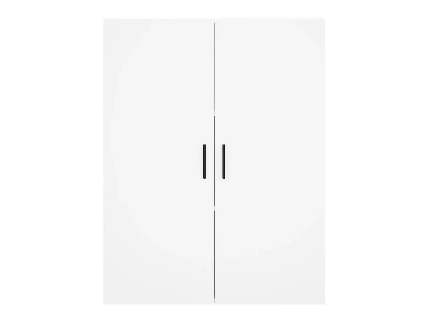 Aparador alto madera contrachapada blanco 69,5x34x180 cm