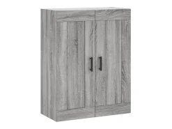 Aparador alto madera contrachapada gris sonoma 69,5x34x180 cm
