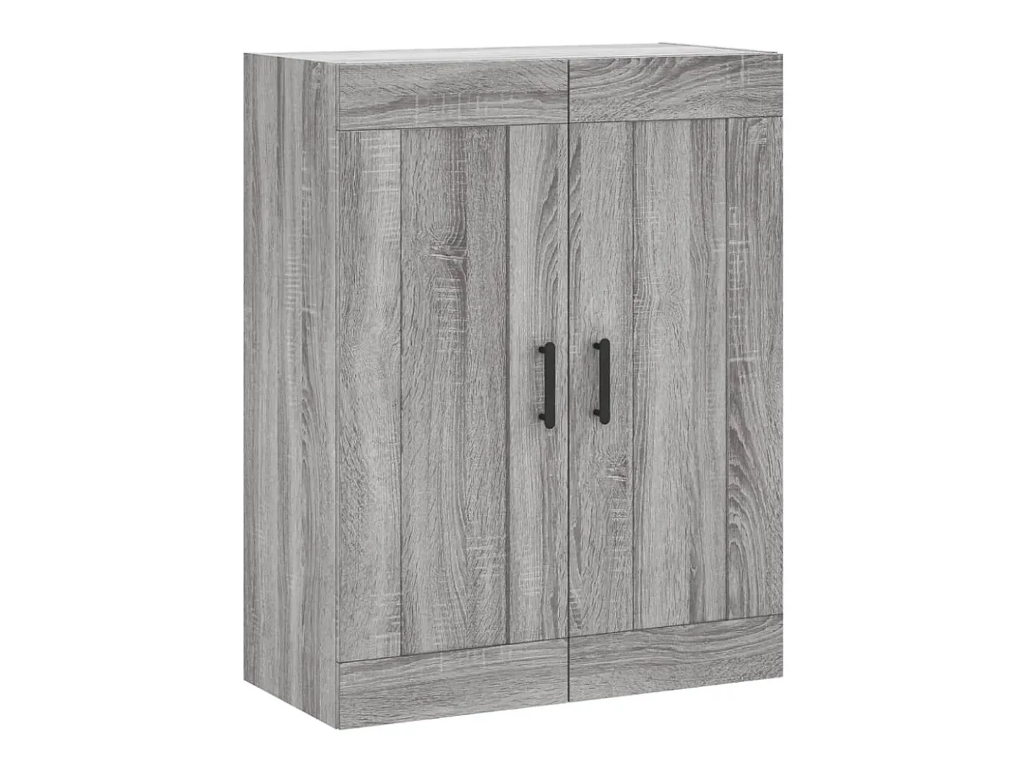 Aparador alto madera contrachapada gris sonoma 69,5x34x180 cm
