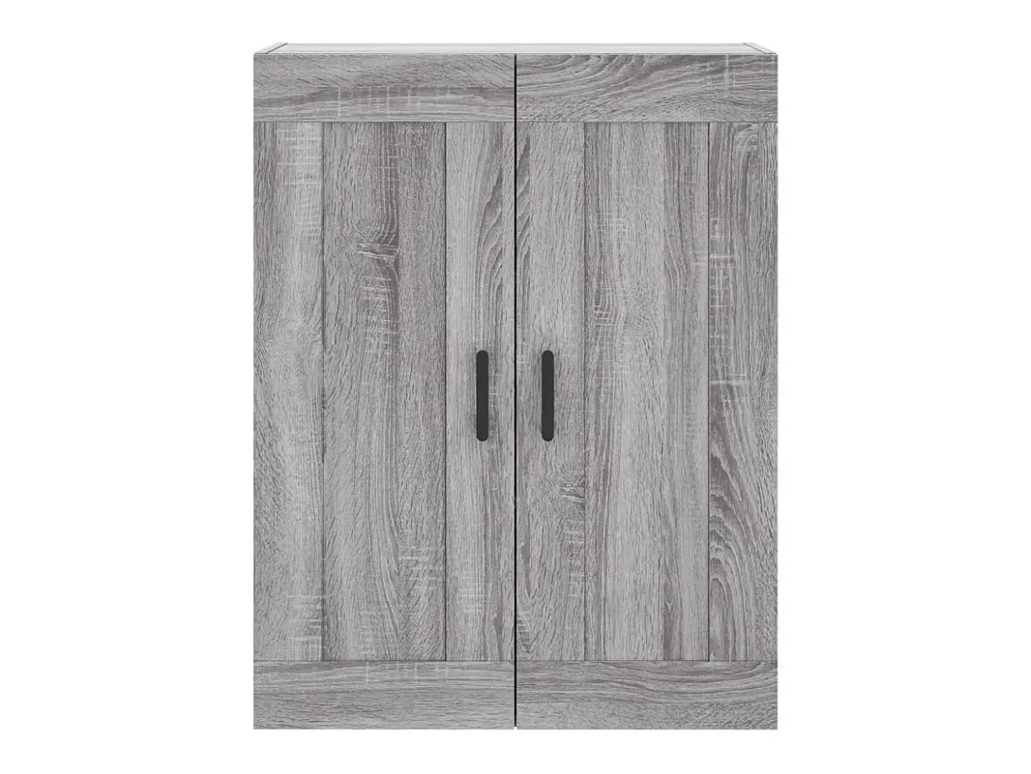 Aparador alto madera contrachapada gris sonoma 69,5x34x180 cm