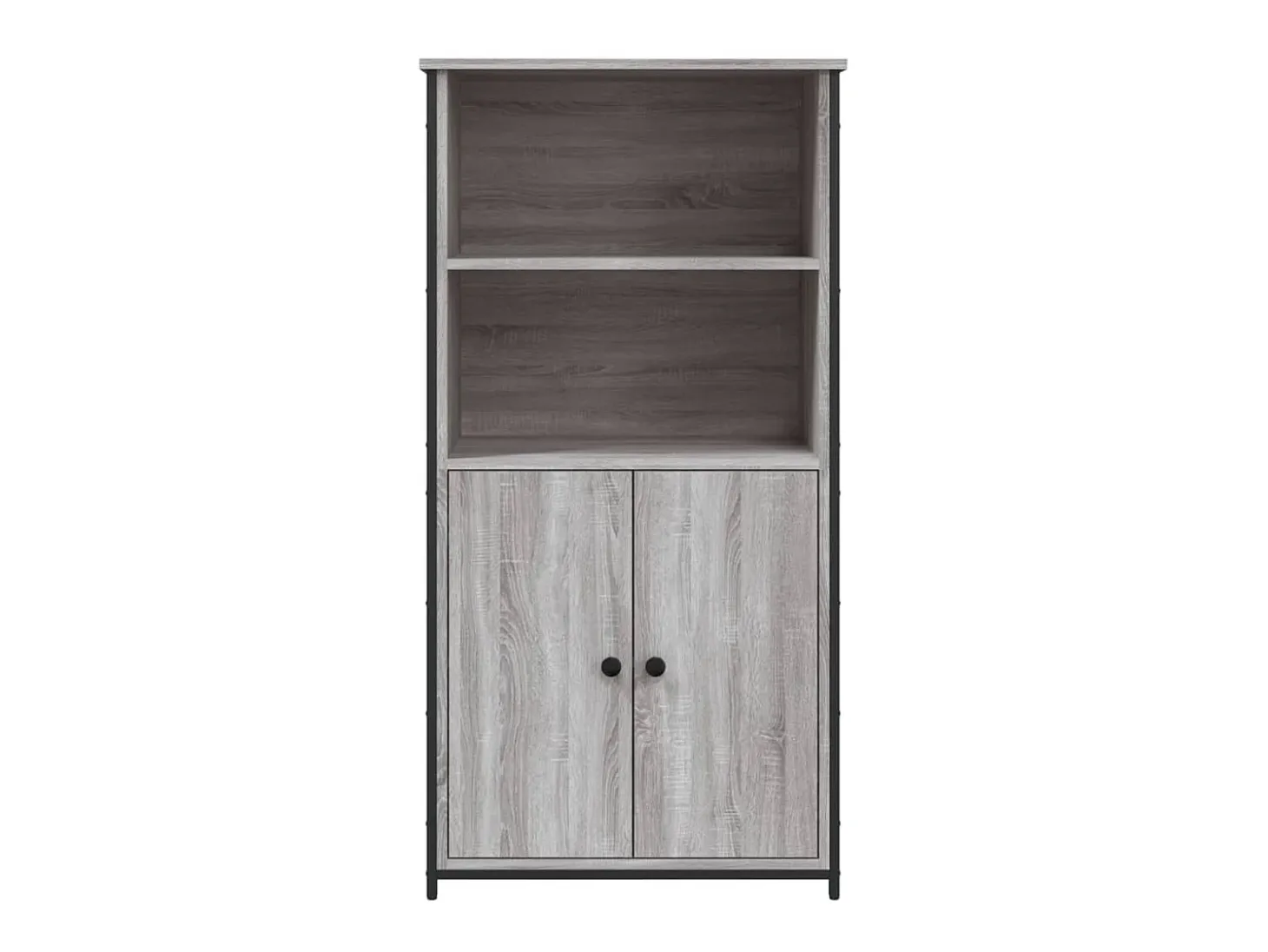 Aparador alto madera contrachapada Sonoma gris 62x36x121,5 cm ES48101