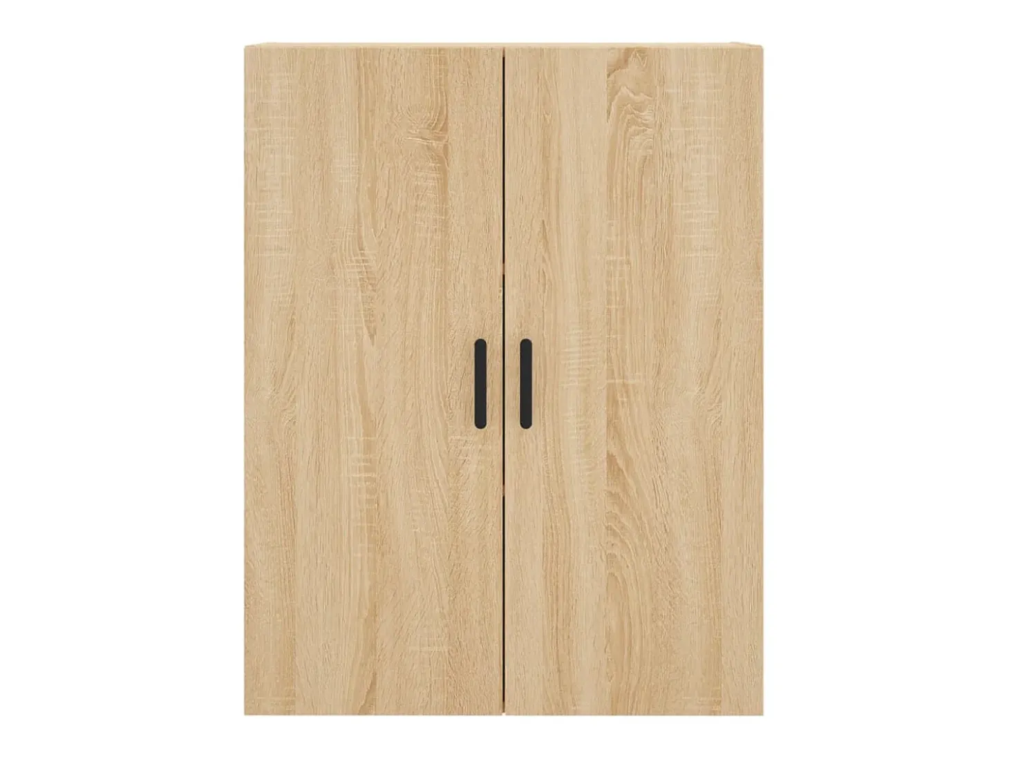 Aparador alto madera contrachapada color roble 69,5x34x180 cm