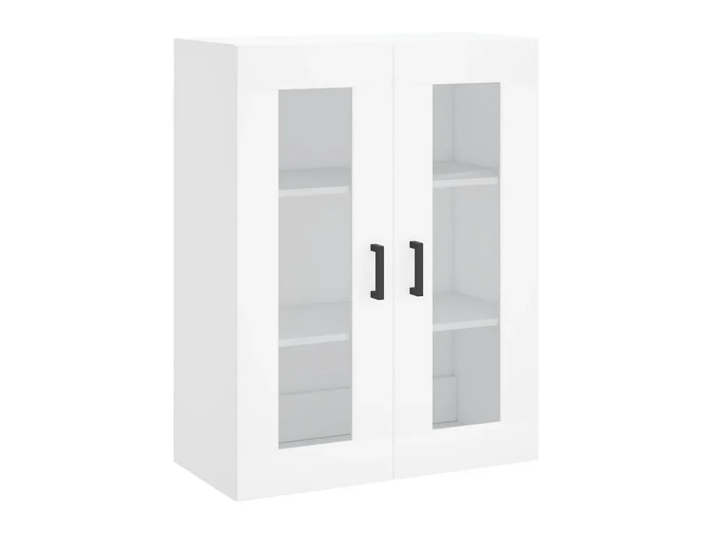 Aparador alto madera contrachapada blanco 69,5x34x180 cm ES66733