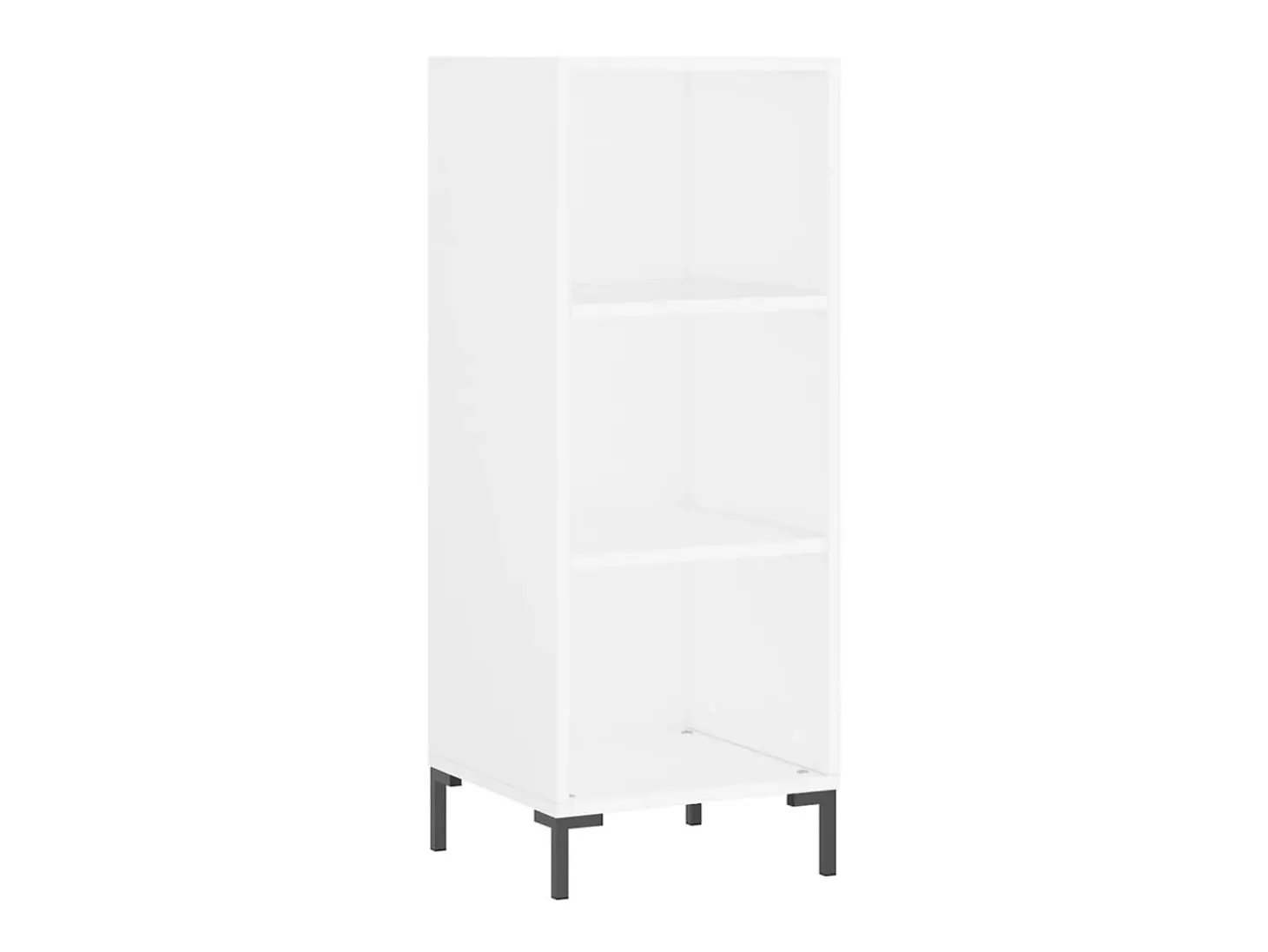 Aparador alto madera contrachapada blanco 34,5x34x180 cm ES66048