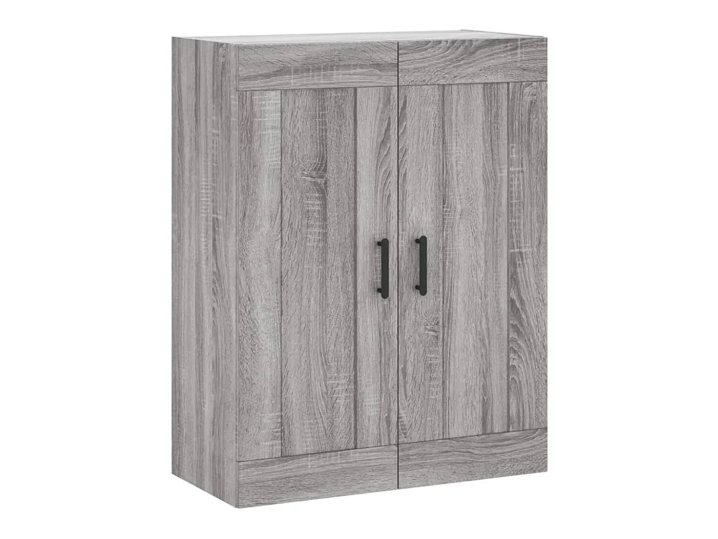 Aparador alto madera contrachapada gris sonoma 69,5x34x180 cm ES52428