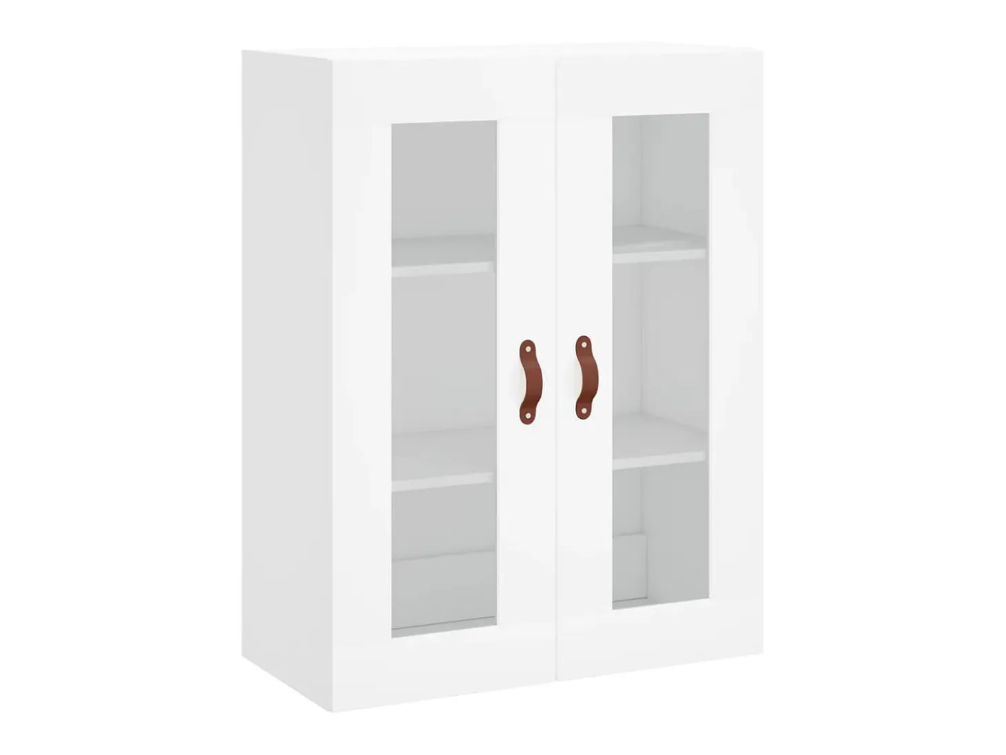 Aparador alto madera contrachapada blanco 69,5x34x180 cm ES17588