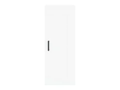 Aparador alto madera contrachapada blanco 34,5x34x180 cm