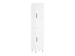 Aparador alto madera contrachapada blanco 34,5x34x180 cm ES62127