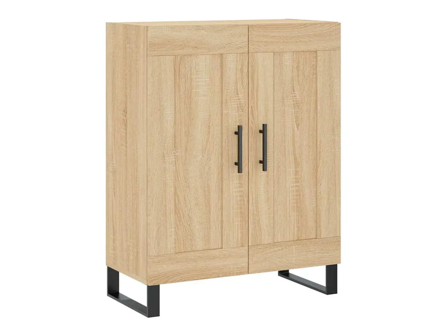 Aparador alto madera contrachapada color roble 69,5x34x180 cm