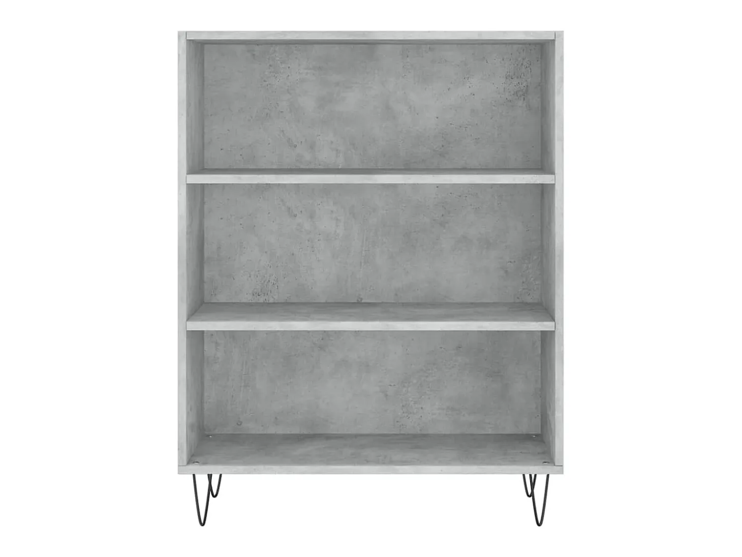 Aparador alto madera contrachapada gris hormigón 69,5x34x180 cm