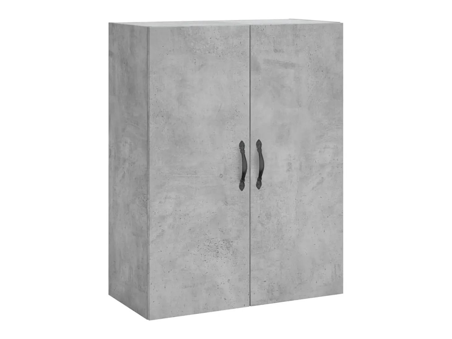 Aparador alto madera contrachapada gris hormigón 69,5x34x180 cm ES11136