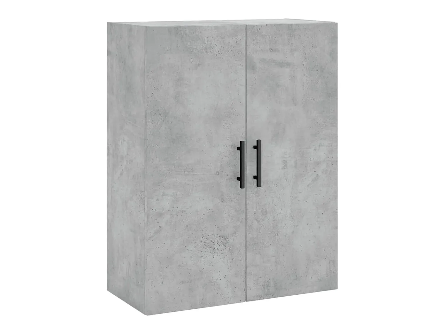Aparador alto madera contrachapada gris hormigón 69,5x34x180 cm ES77417