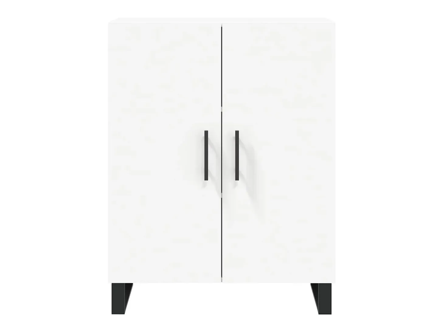 Aparador alto madera contrachapada blanco 69,5x34x180 cm