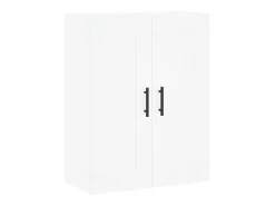 Aparador alto madera contrachapada blanco 69,5x34x180 cm