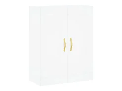 Aparador alto madera contrachapada blanco 69,5x34x180 cm ES75243