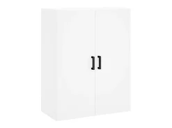 Aparador alto madera contrachapada blanco 69,5x34x180 cm ES23648