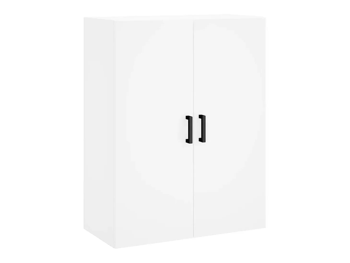 Aparador alto madera contrachapada blanco 69,5x34x180 cm ES23648