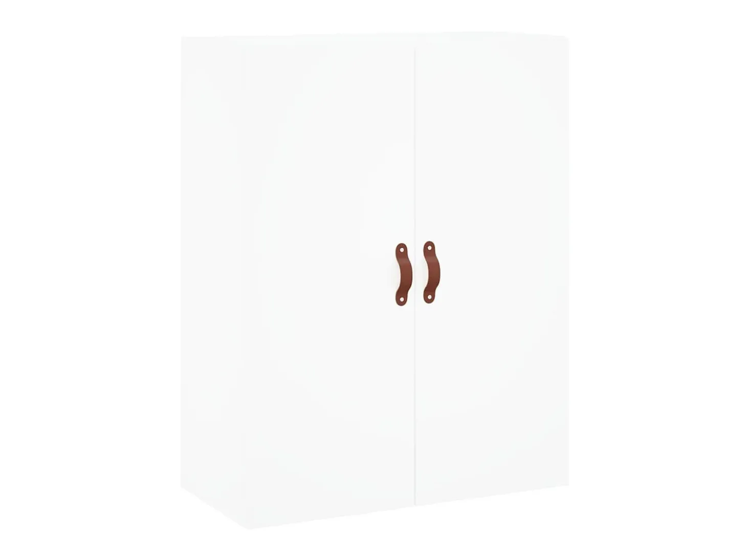 Aparador alto madera contrachapada blanco 69,5x34x180 cm ES12360