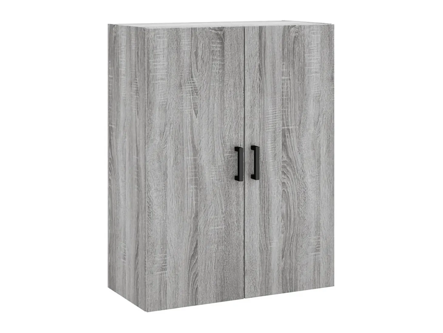 Aparador alto madera contrachapada gris sonoma 69,5x34x180 cm ES11129
