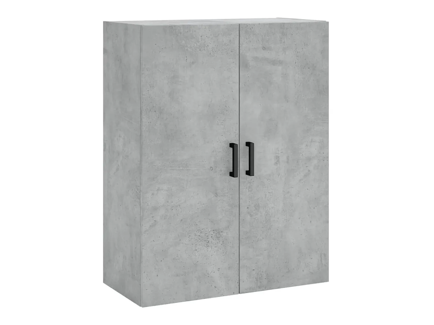 Aparador alto madera contrachapada gris hormigón 69,5x34x180 cm ES87311