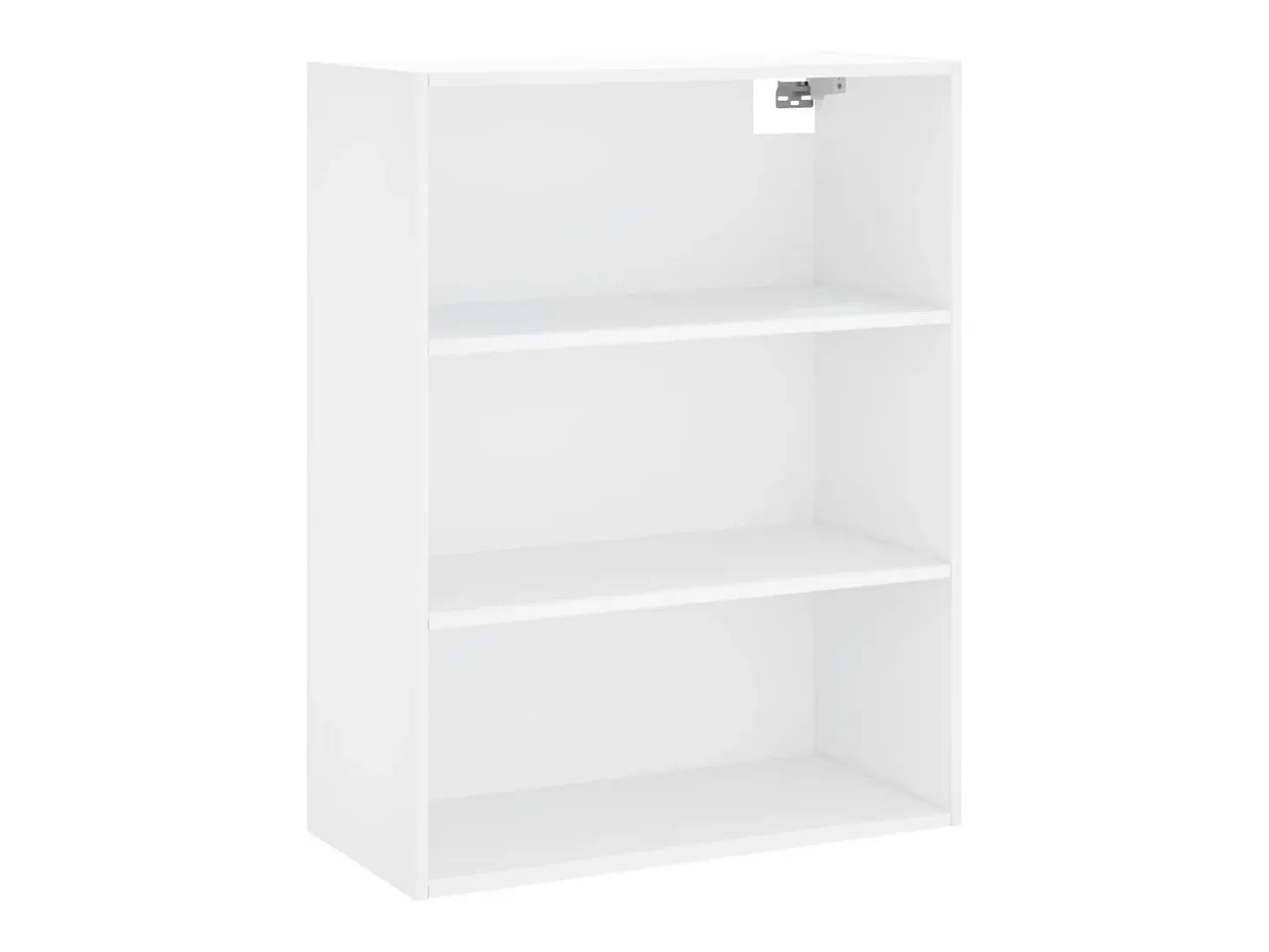 Aparador alto madera contrachapada blanco 69,5x34x180 cm
